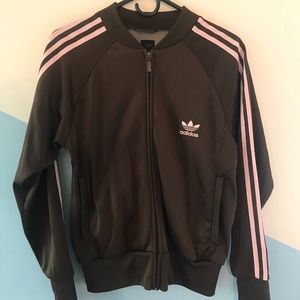 Adidas Classics Chocolate/Pink Track Jacket
